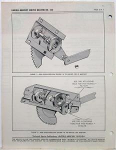 1954-1955 Lincoln Mercury Division Service Bulletins Lot - Orange Header