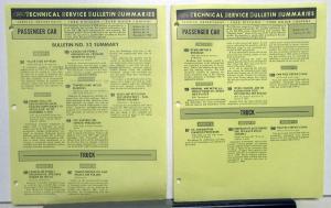 1966-1967 Ford Service Department Technical Service Bulletin Summaries Lot
