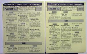 1966-1967 Ford Service Department Technical Service Bulletin Summaries Lot
