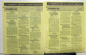 1966-1967 Ford Service Department Technical Service Bulletin Summaries Lot