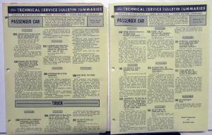 1966-1967 Ford Service Department Technical Service Bulletin Summaries Lot