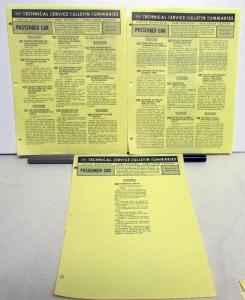 1966-1967 Ford Service Department Technical Service Bulletin Summaries Lot
