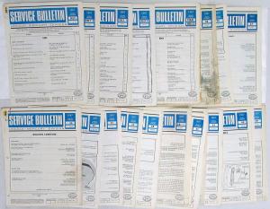 1967 Lincoln Mercury Division Service Bulletins Lot - 1967 Series