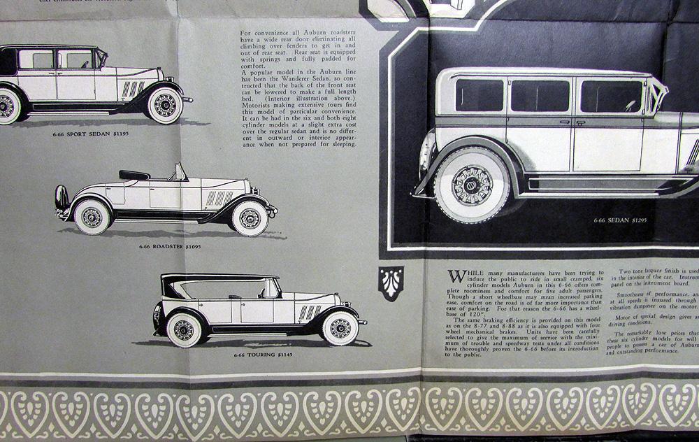 1927 Auburn Motor Cars Sixes & Straight Eights Dealer Sales Brochure ...