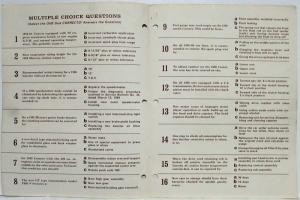 1966 Lincoln Mercury Registered Service Technician Test No 1