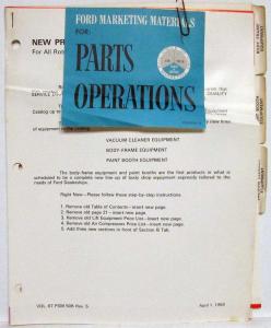 1968 Ford Marketing Materials for Parts Operations Package 9 - Rotunda Equipment