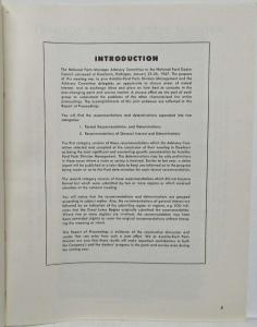 1967 Ford Proceedings Report Annual Parts Manager Committee to Dealer Council