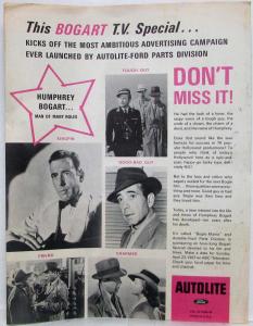 1967 Autolite-Ford Parts Division Proudly Presents a Bogart Bonanza Ad