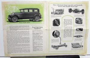 1927 Chandler New Royal Eight Dealer Sales Brochure Folder Original