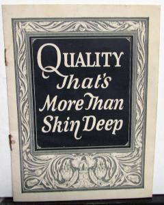 1927 Chandler Dealer Pocket Sales Brochure Features Quality & Accomplishments