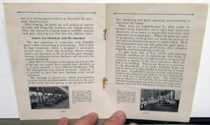 1927 Chandler Dealer Pocket Sales Brochure Features Quality & Accomplishments