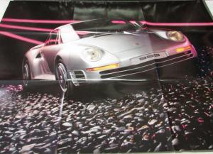 1986 Porsche NOS Dealer Sales Brochure Folder Large Poster 944 911 928