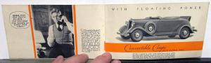 1932 Dodge 6 Dealer Pocket Sales Brochure Features & Specifications Original