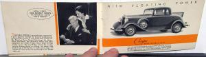 1932 Dodge 6 Dealer Pocket Sales Brochure Features & Specifications Original