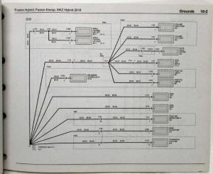 2019 Ford Fusion Energi and Lincoln MKZ Hybrid Electrical Wiring Diagrams Manual