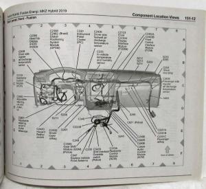 2019 Ford Fusion Energi and Lincoln MKZ Hybrid Electrical Wiring Diagrams Manual