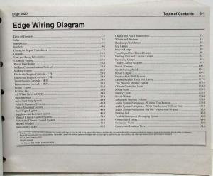 2020 Ford Edge Electrical Wiring Diagrams Manual