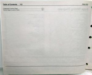 2020 Ford Edge Electrical Wiring Diagrams Manual