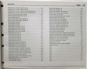 2020 Ford Edge Electrical Wiring Diagrams Manual