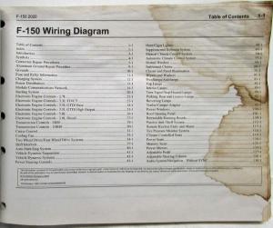 2020 Ford F-150 Pickup Raptor Electrical Wiring Diagrams Manual