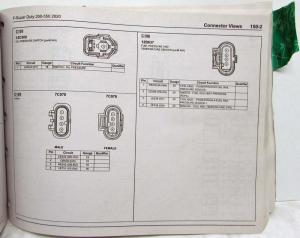 2020 Ford F-250 350 450 550 Super Duty Pickup Electrical Wiring Diagrams Manual