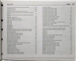 2021 Lincoln Corsair Electrical Wiring Diagrams Manual