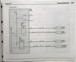 2021 Ford Ranger Electrical Wiring Diagrams Manual