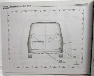 2021 Ford Transit Connect Electrical Wiring Diagrams Manual