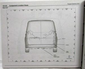2021 Ford Transit Connect Electrical Wiring Diagrams Manual