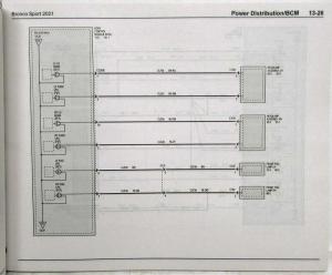 2021 Ford Bronco Sport Electrical Wiring Diagrams Manual