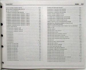 2021 Ford Transit Electrical Wiring Diagrams Manual