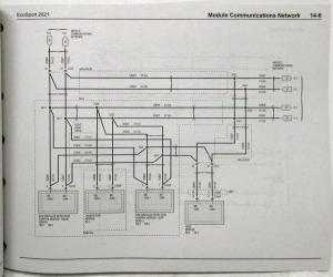 2021 Ford EcoSport Electrical Wiring Diagrams Manual