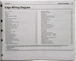 2021 Ford Edge Electrical Wiring Diagrams Manual