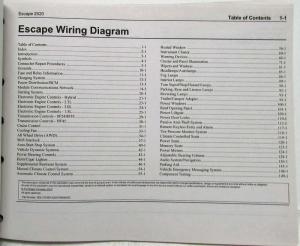 2020 Ford Escape Electrical Wiring Diagrams Manual