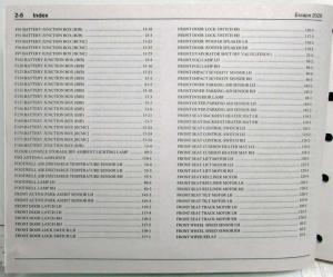 2020 Ford Escape Electrical Wiring Diagrams Manual
