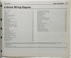 2017 Ford Econoline Club Wagon E-Series Electrical Wiring Diagrams Manual