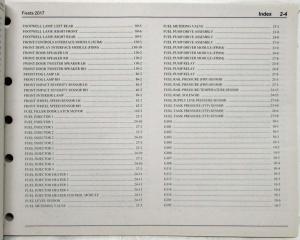 2017 Ford Fiesta Electrical Wiring Diagrams Manual