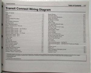 2020 Ford Transit Connect Electrical Wiring Diagrams Manual