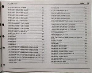 2020 Ford Transit Connect Electrical Wiring Diagrams Manual