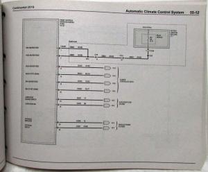 2019 Lincoln Continental Electrical Wiring Diagrams Manual