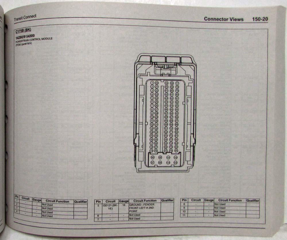 2019 Ford Transit Connect Electrical Wiring Diagrams Manual