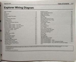2019 Ford Explorer Electrical Wiring Diagrams Manual