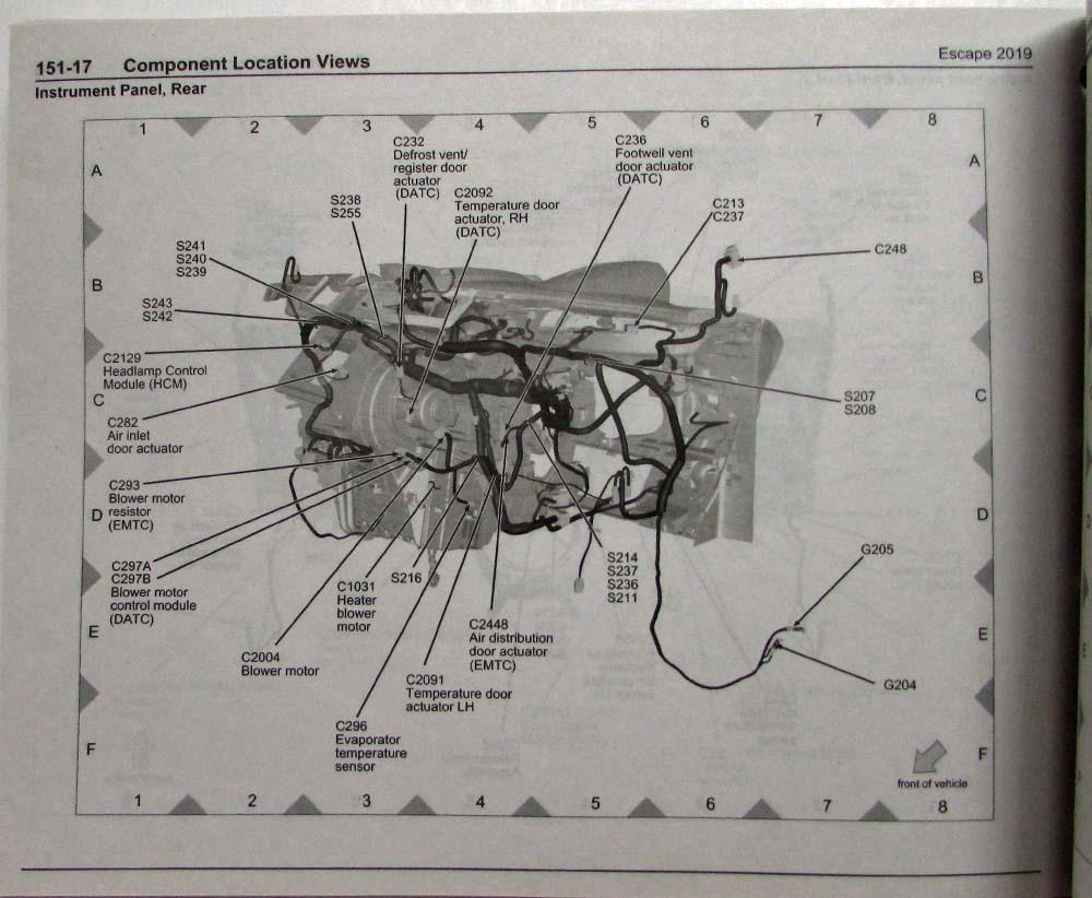 2019 Ford Escape Electrical Wiring Diagrams Manual