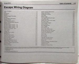 2019 Ford Escape Electrical Wiring Diagrams Manual
