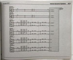 2019 Ford Escape Electrical Wiring Diagrams Manual