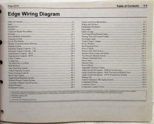 2019 Ford Edge Electrical Wiring Diagrams Manual
