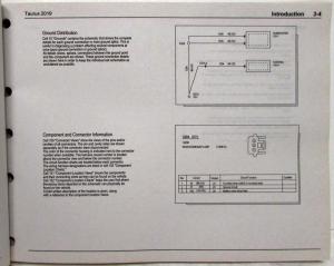 2019 Ford Taurus Electrical Wiring Diagrams Manual