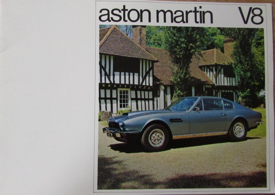 1972 Aston Martin V8 Original Sales Brochure Printed in England