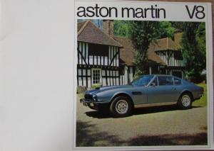 1972 Aston Martin V8 Original Sales Brochure Printed in England