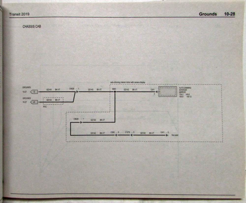 2019 Ford Transit Electrical Wiring Diagrams Manual